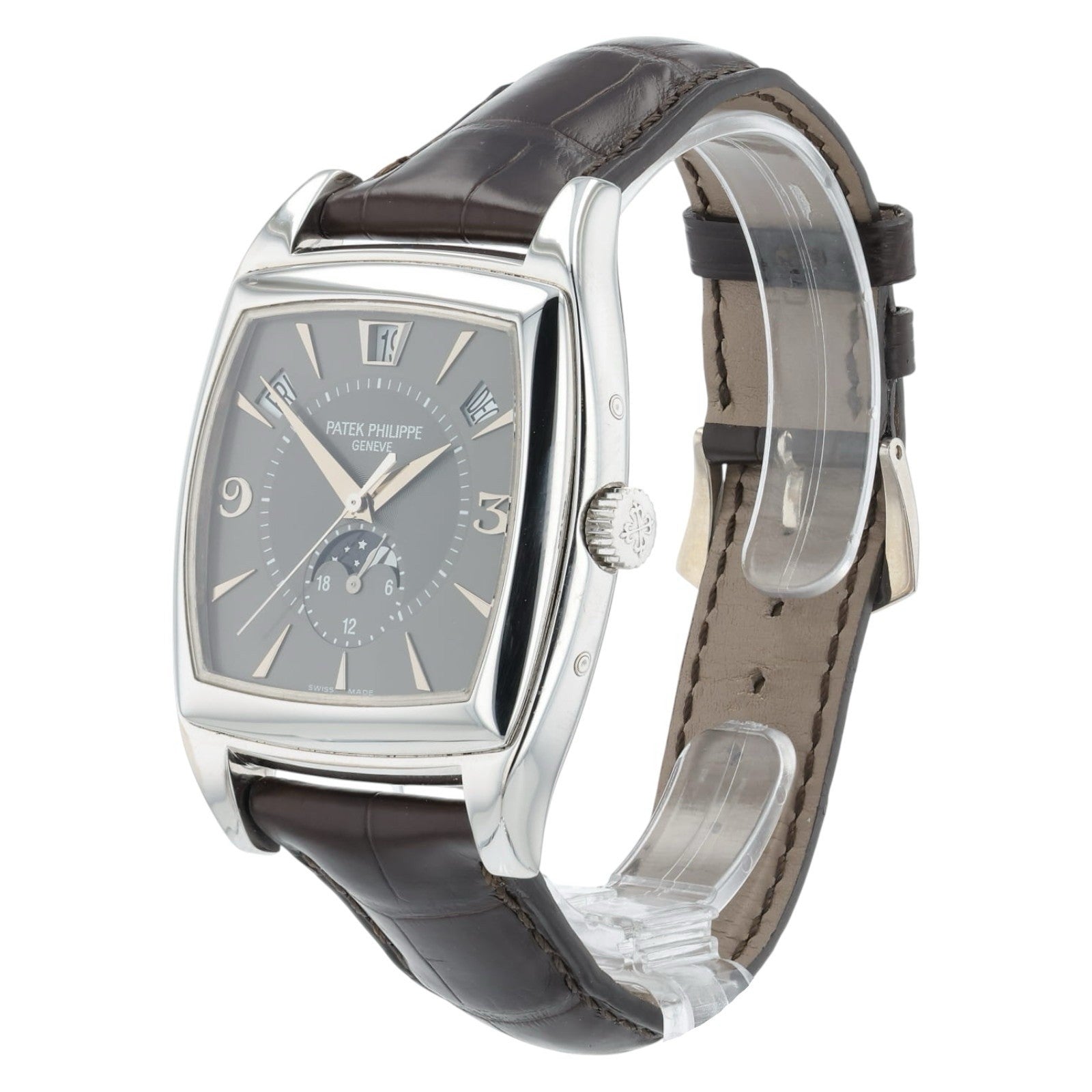 Patek Philippe Gondolo 18k White Gold Grey Dial 38mm Automatic Men’s 5135G-010