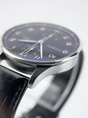 IWC Portuguese Stainless Steel Black Dial 41mm Automatic Men's Watch IW371438