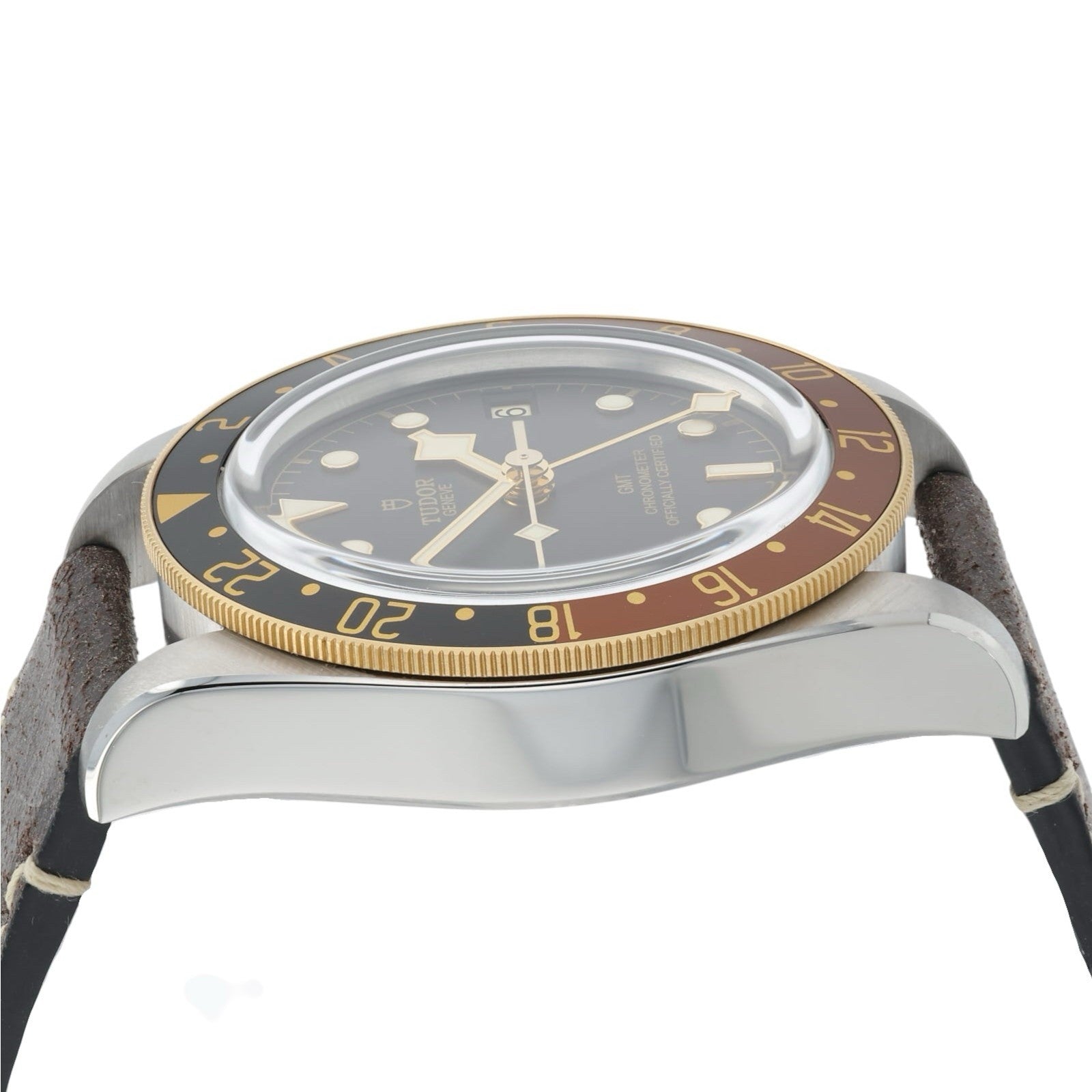 2023 Tudor Black Bay GMT Root Beer Brown Black Steel Gold Watch 79833MN B+P