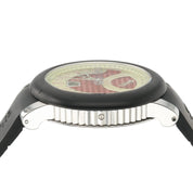 Gerald Genta Arena Bi-Retro Red & Yellow Dial Steel 45mm Automatic Mens BSP.Y.10