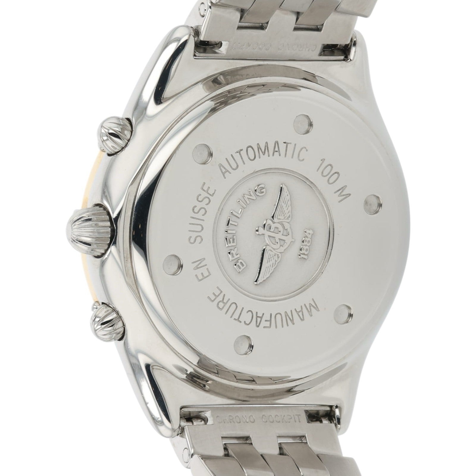 Breitling Cockpit White Dial Gold & Steel 37mm Automatic Men’s Watch D30011