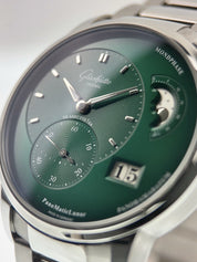 Glashutte Original PanoMaticLunar Steel Green Dial 40mm Auto 1-90-02-13-32-70