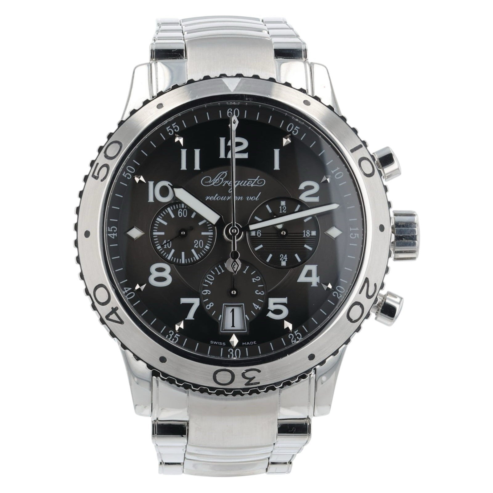 Breguet Type XXI Flyback Chrono Grey Dial Steel 42mm Automatic Men’s Watch 3810