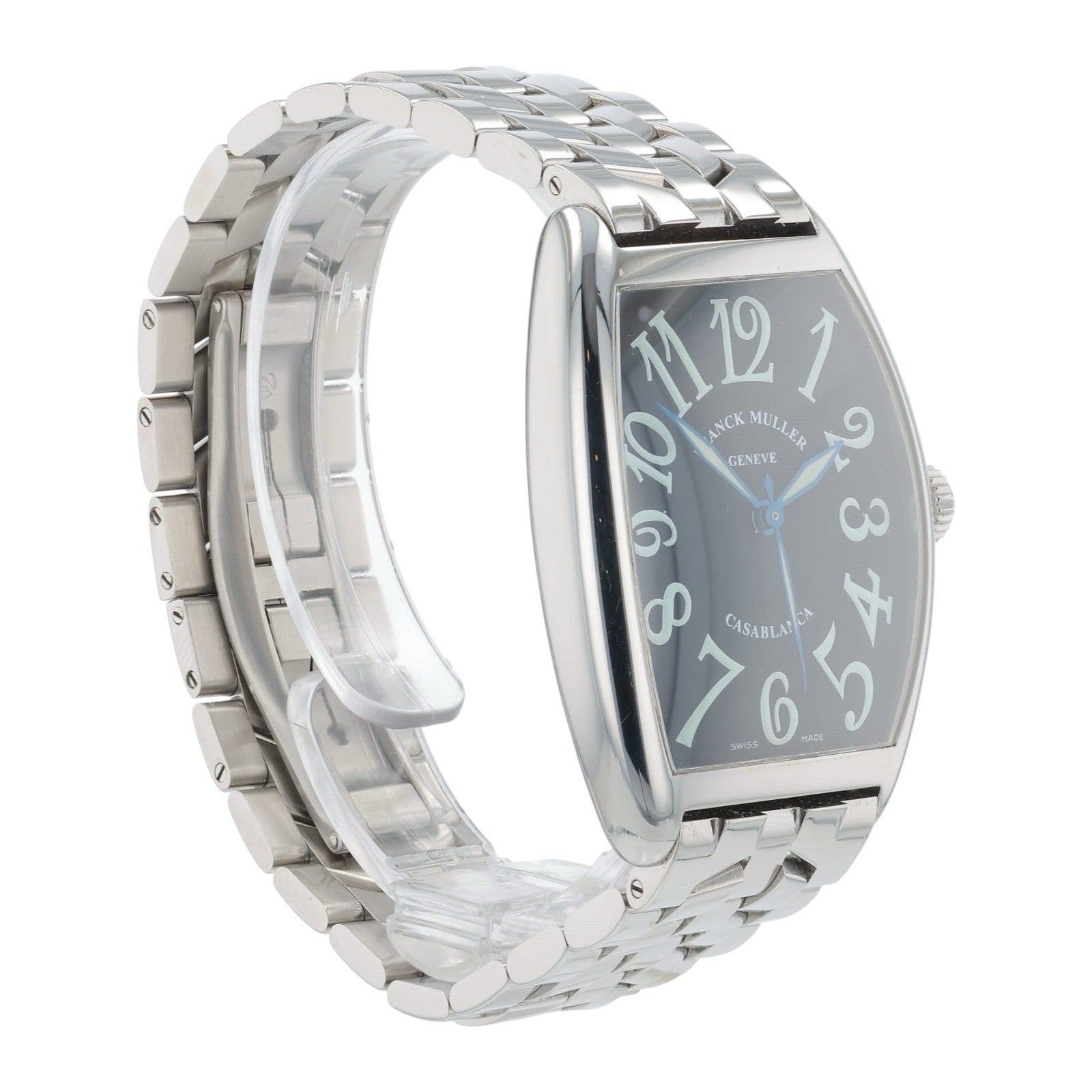 Franck Muller Casablanca Stainless Steel Black Dial 31mm Auto Men's Watch 2852