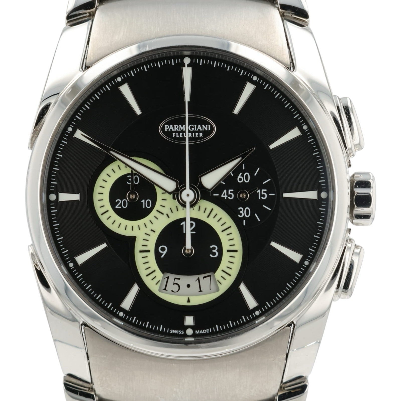 Parmigiana Fleurier Tonda Black Dial Steel 40mm Automatic Men’s Watch PFC274