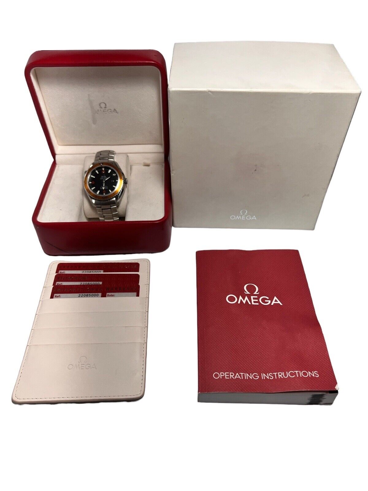 Omega Seamaster Planet Ocean 45mm Steel Black Dial Mens Watch 2208.50.00