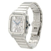 Cartier Santos Skeleton Dial Stainless Steel 40mm Manual Mens Watch WHSA0007