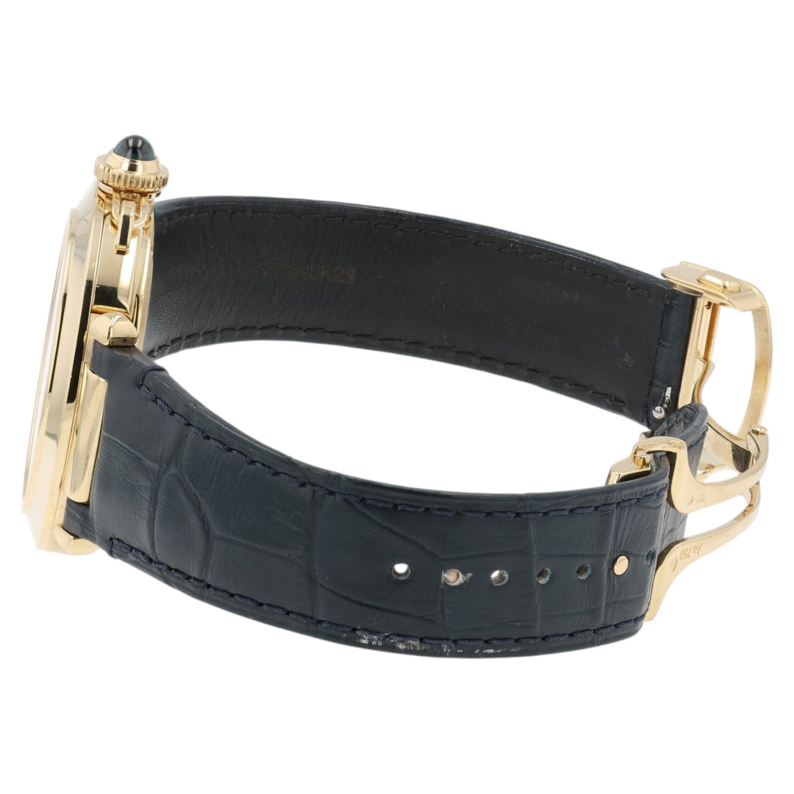 Cartier Pasha Silver Color Dial 18k Yellow Gold 42mm Automatic Mens WGPA0007