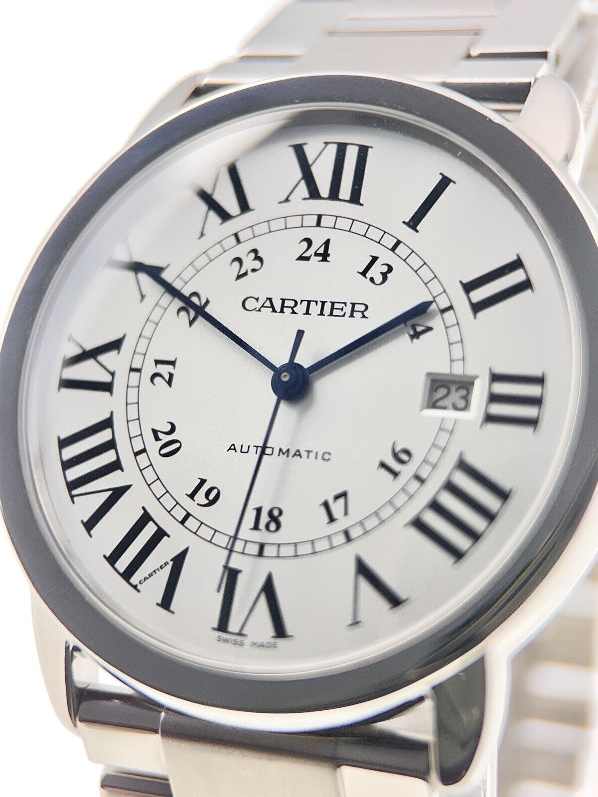 Cartier Ronde Solo XL Stainless Steel Roman Dial 42mm Automatic Watch W6701011