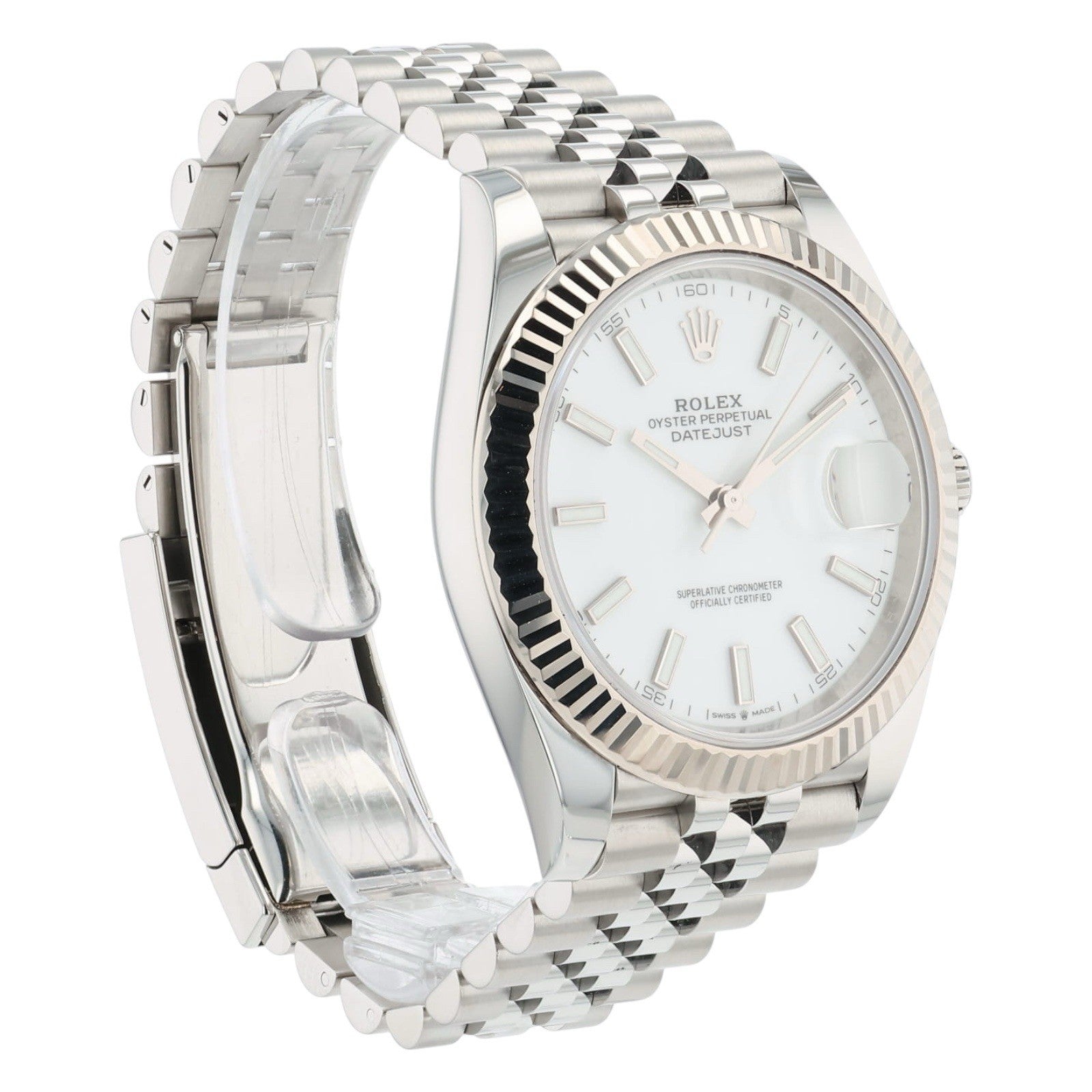 Rolex Datejust Stainless Steel White Dial 41mm Automatic Men’s Watch 126334