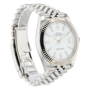 Rolex Datejust Stainless Steel White Dial 41mm Automatic Men’s Watch 126334