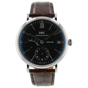 IWC Portifino Black Dial Stainless Steel 45mm Manual Wind Men’s Watch IW510102