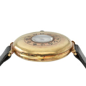 WW1 Trench Watch White Dial 18k Gold 33mm Wind Up Movement Unisex Watch