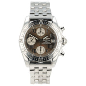 Breitling Chronomat Brown Dial Stainless Steel 39mm Automatic Mens Watch A13358