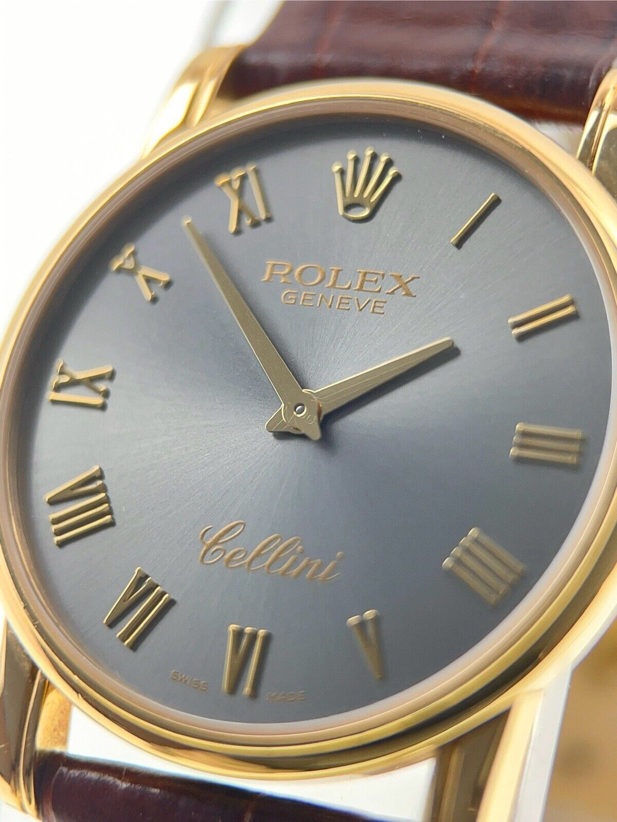 Rolex Cellini 18k Yellow Gold Gray Dial 31mm Manual Wind Men’s Watch 5116