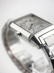 Jaeger LeCoultre Reverso Squadra Stainless Steel Diamond Women's Watch 234.8.47
