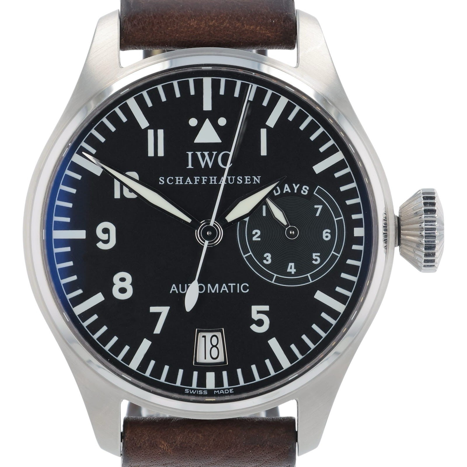 IWC Big Pilot Stainless Steel Black Dial 46mm Automatic Mens Watch IW500201