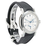 Breguet Marine GMT Silver Dial Stainless Steel 43mm Automatic Men’s Watch 5857