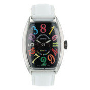 Franck Muller Crazy Hour Steel Black Dial 32mm Automatic Mens 5850 CH COL RM
