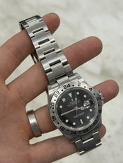 Rolex Explorer II Stainless Steel Black Dial 40mm Automatic Mens Watch 16570