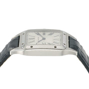 Cartier Santos Dumont Silver Dial Stainless Steel 31mm Quartz Mens WSSA0022