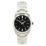 NEW 2025 Grand Seiko Heritage Black Dial Steel 37mm Quartz Men’s Watch SBGX261