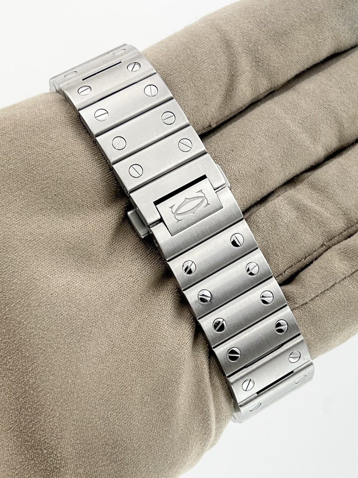 Cartier Santos Stainless Steel Silver Dial 35mm Automatic Men's Watch WSSA0029
