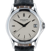 Patek Philippe Calatrava Silver Dial 18k White Gold 37mm Automatic Men’s 5107G