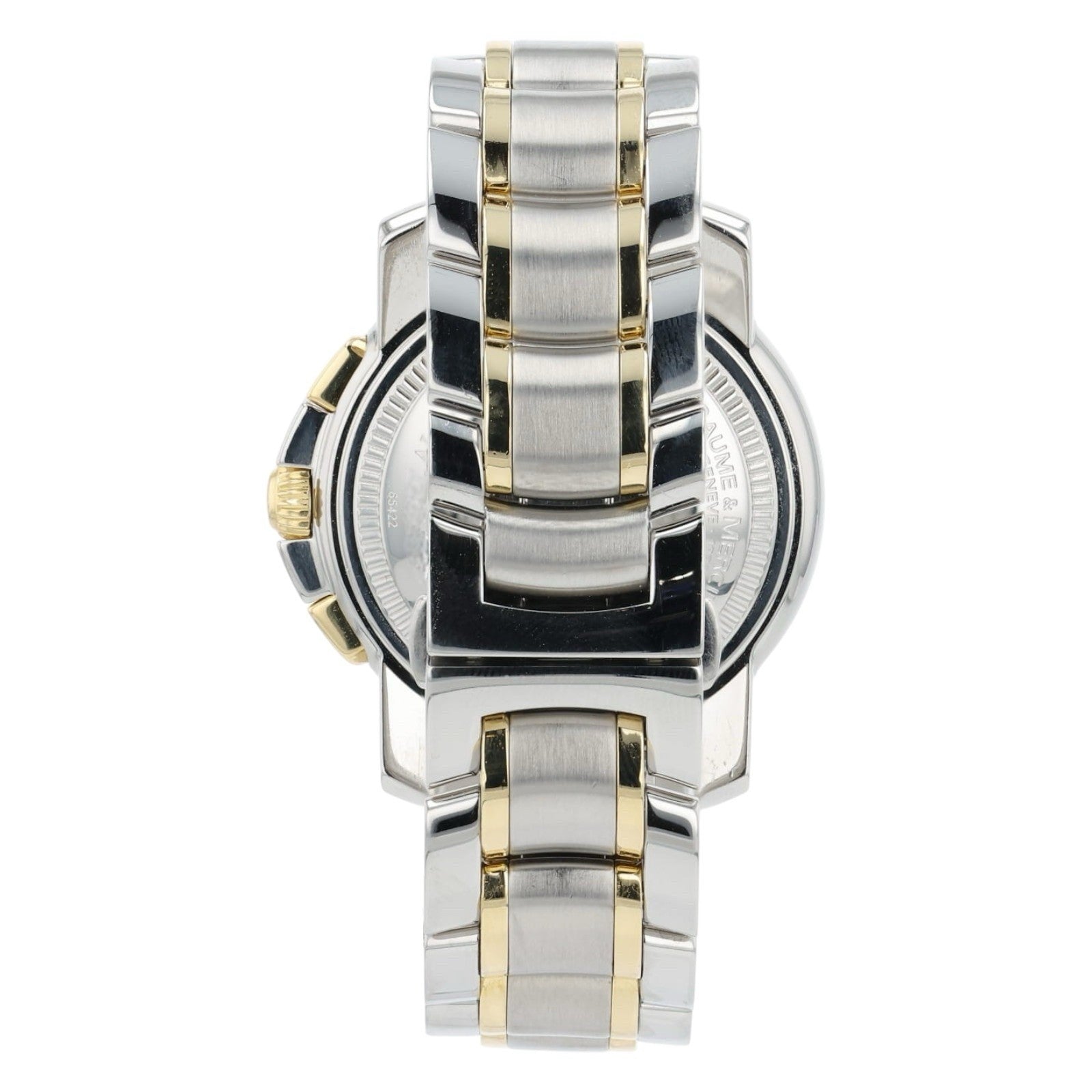 Baume & Mercier Capeland S White Dial Gold & Steel 40mm Automatic Mens 65422