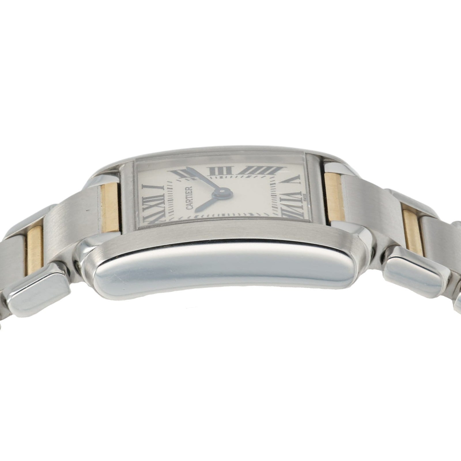 Cartier Tank Francaise Silver Color Dial Gold & Steel 20mm Quartz W51007Q4