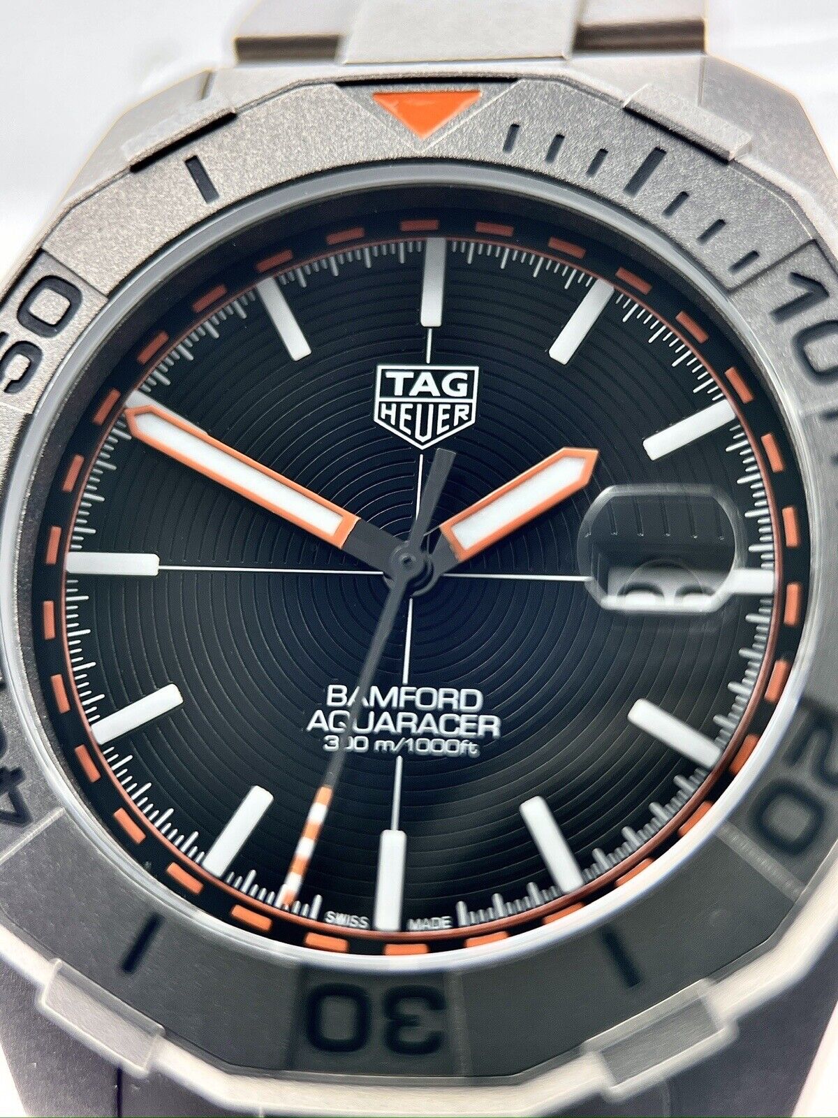 TAG Heuer Aquaracer Bamford Titanium 43mm WAY208F. BF0638 Black Dial Men's Watch