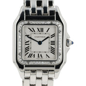 Cartier Panthere Silver Dial Stainess Steel 27mm Quartz Womens Watch W4PN0008
