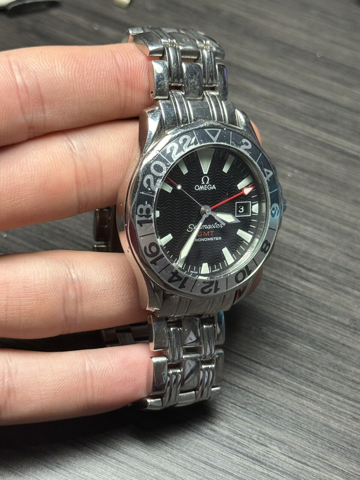 Omega Seamaster 300 GMT 50th Anniversary Watch 2534.50 Watch - AS IS