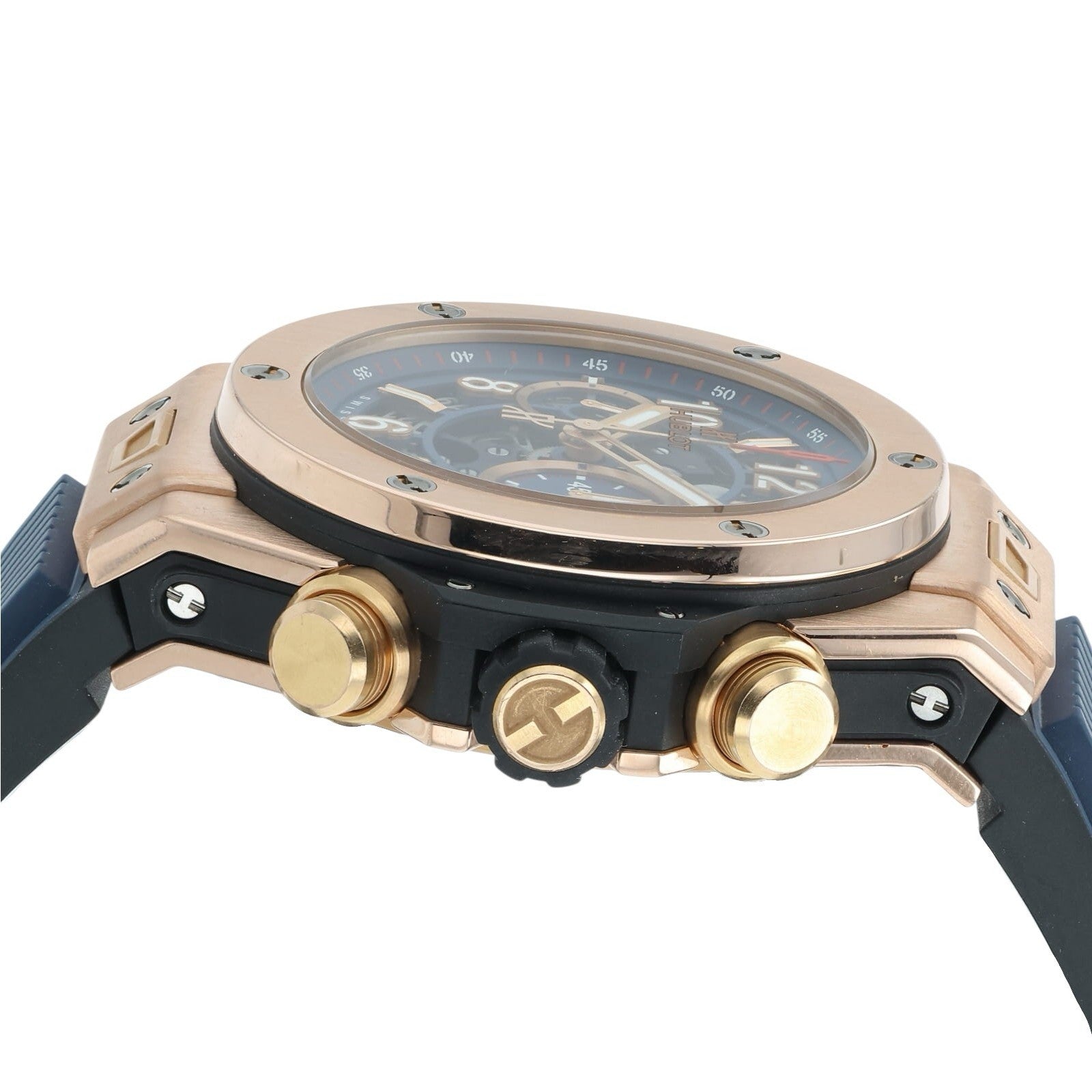 Hublot Big Bang Skeleton Dial 18k Rose Gold 45mm Automatic Mens 411.OX.5189.RX