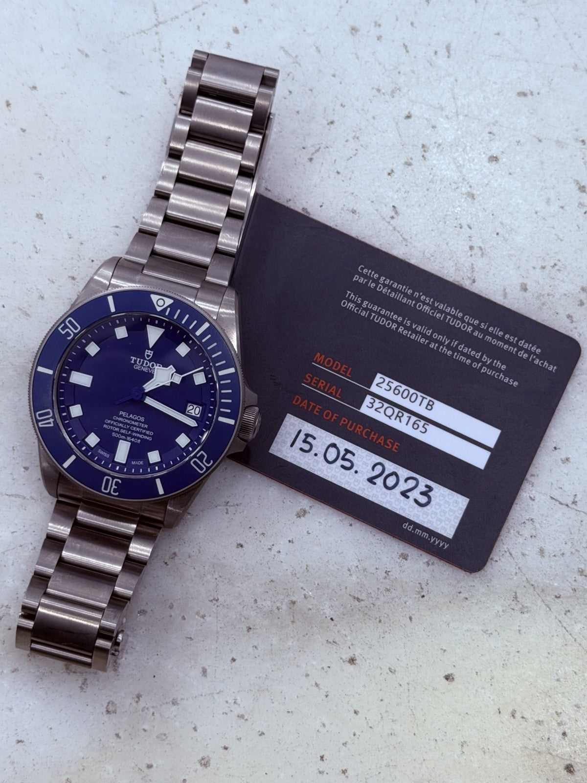2023 Tudor Pelagos Date Blue Dial Titanium Men's Watch 25600TB - W/ Papers