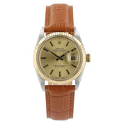 Rolex Datejust Champagne Dial Gold & Steel 36mm Automatic Men’s Watch 1603