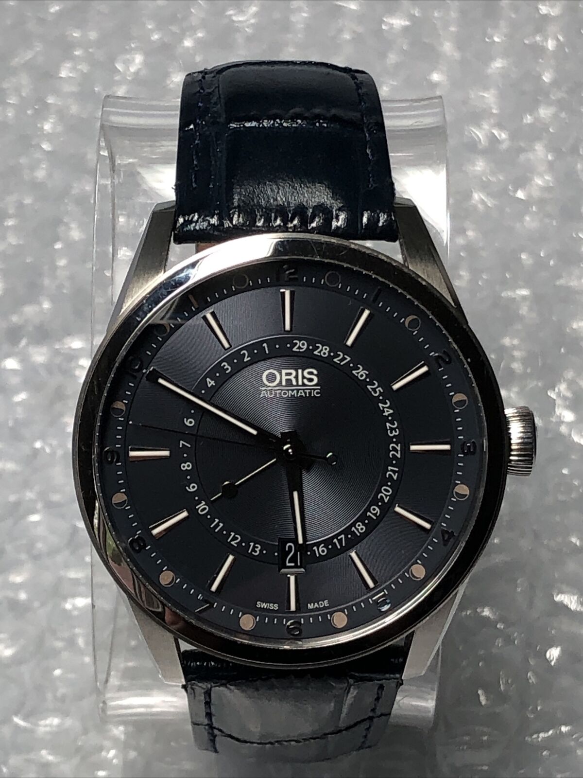 Men's Oris Tycho Brahe Date Blue Dial & Band Watch 34-23598 Limited Ed. 310/500