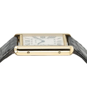 Cartier Tank Solo Silver Dial 18k Yellow Gold & Steel 34x27mm Quartz W1018855