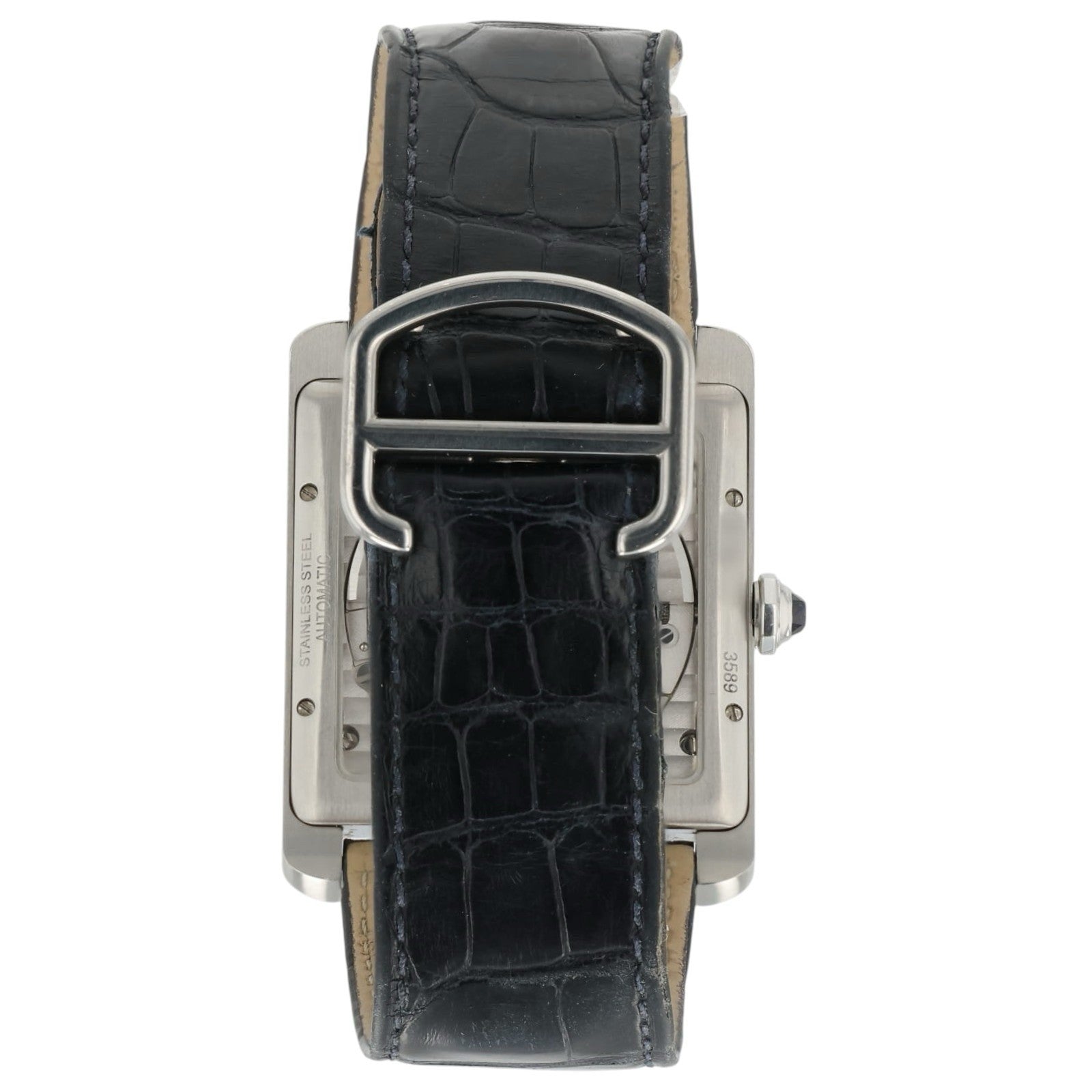 Cartier Tank MC Blue Dial Stainless Steel 44x34mm Automatic Men’s Watch WSTA0010