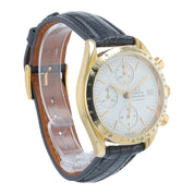 Omega Speedmaster 18k Yellow Gold White Dial 39mm Automatic Mens Watch 3611.20