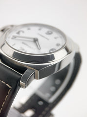 Panerai Luminor Stainless Steel White Dial 44mm Wind Up Men’s Watch PAM00114