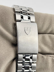 Tudor Prince Date Day Stainless Steel Blue Dial 36mm Automatic Mens Watch 76200