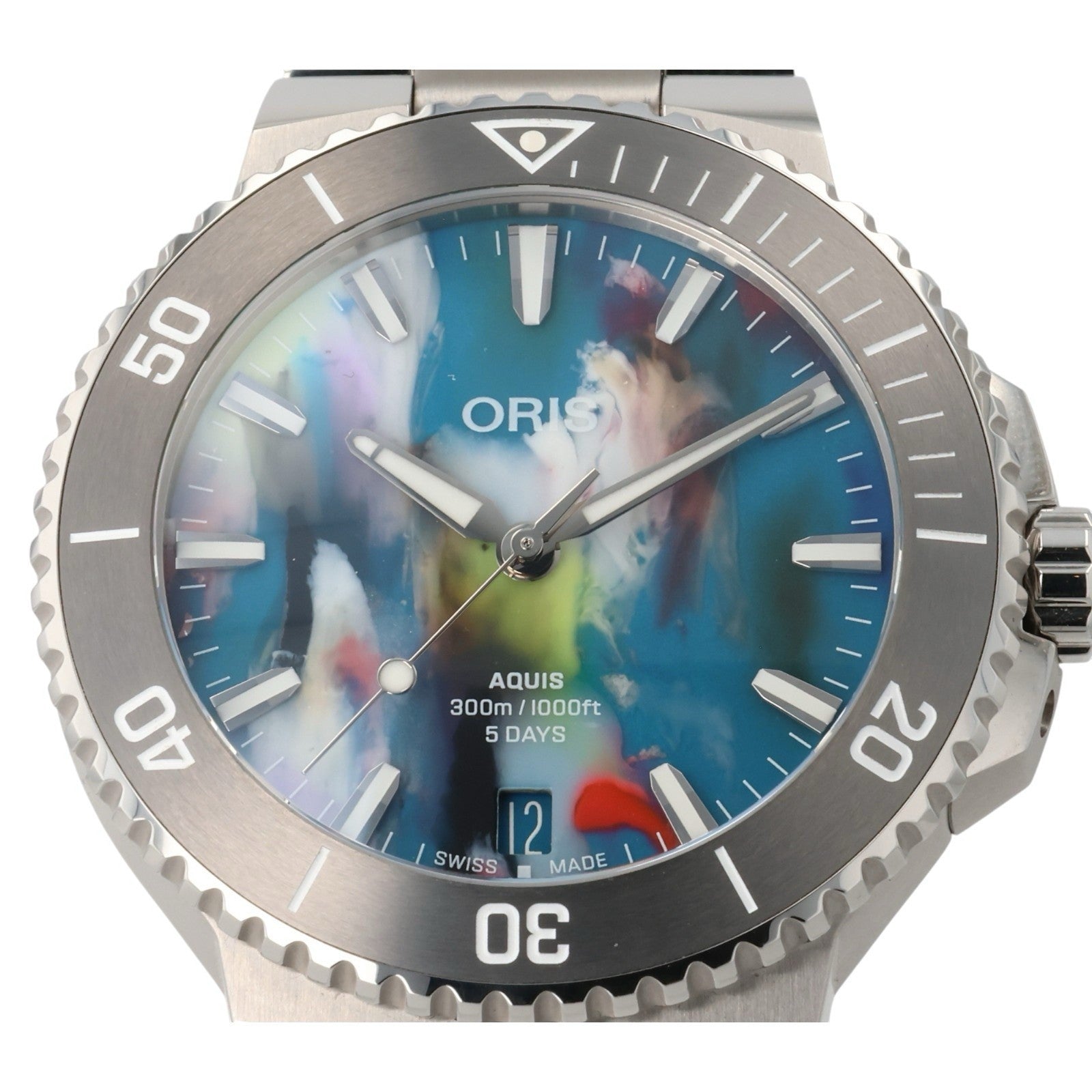 Oris Aquis Date Upcycle Stainless Steel Multicolor Dial 43mm Auto Watch 7790
