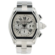 Cartier Roadster Chronograph Silver Dial Steel 43mm Auto Men’s Watch W62006X6