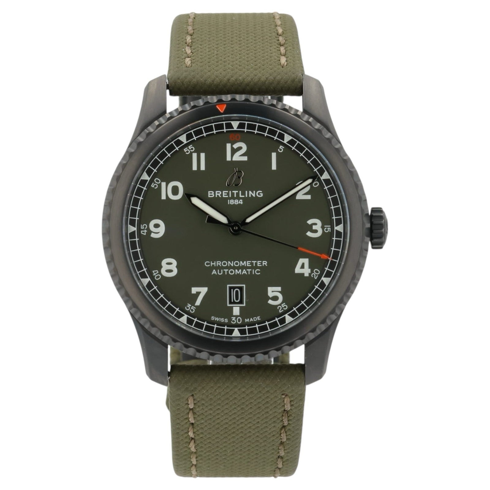 Breitling Curtiss Warhawk Green Dial Stainless Steel 41mm Automatic Men’s M17315