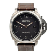 Panerai Luminor 1950 3 Days 44mm Auto Titanium Brown Dial PAM00351  - Watch only