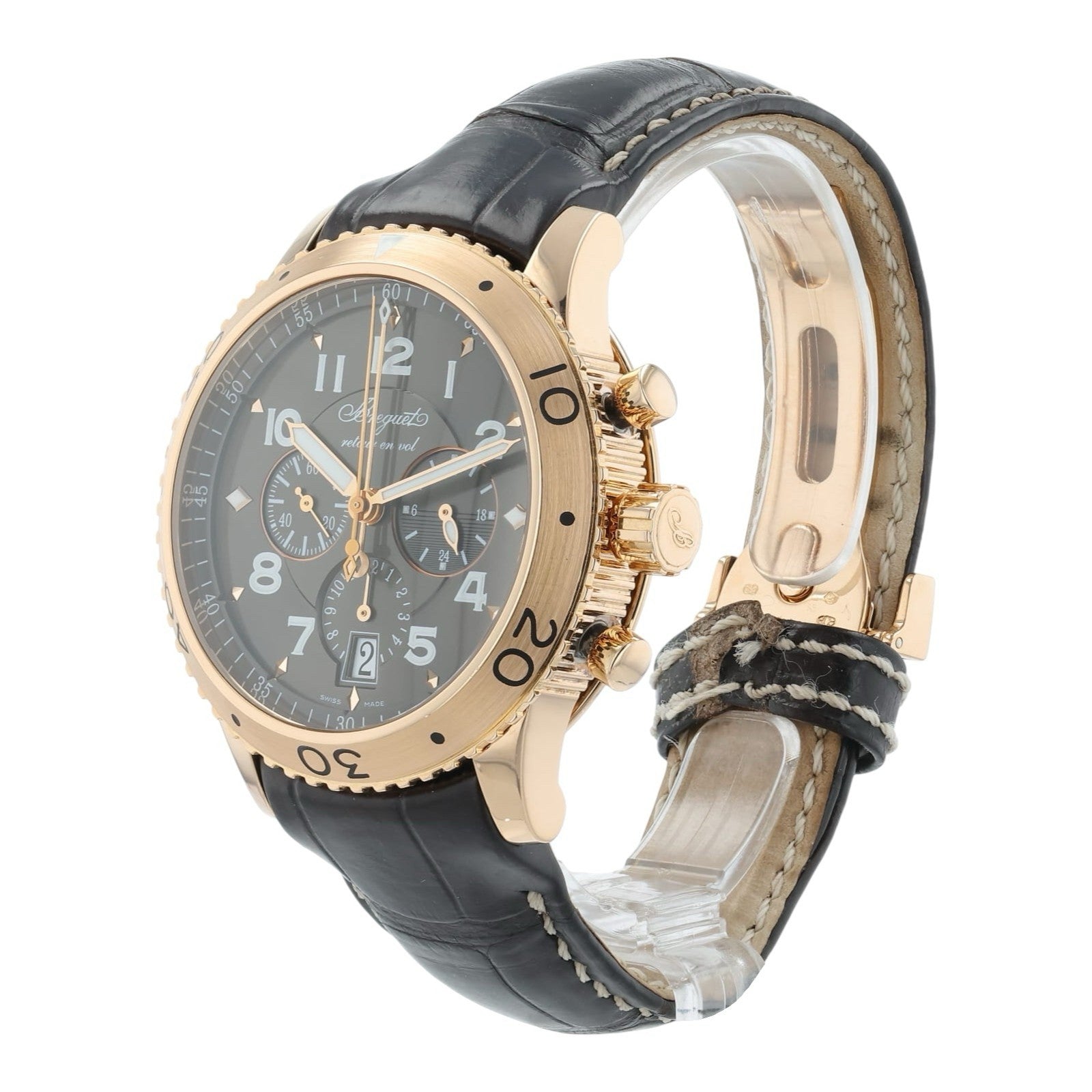 Breguet Type XXI Transatlantique 3810BR/92/9ZU 18k Rose Gold Flyback Chrono 42mm