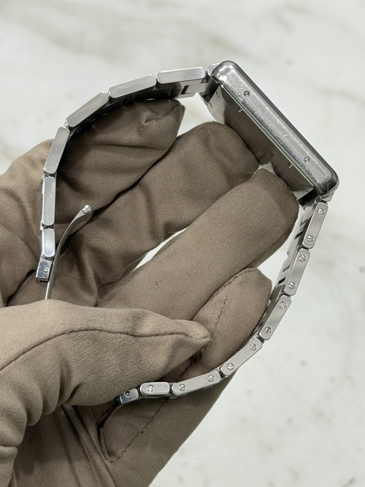 Cartier Tank Solo Date XL Stainless Steel 31mm Automatic Men's Watch 3515