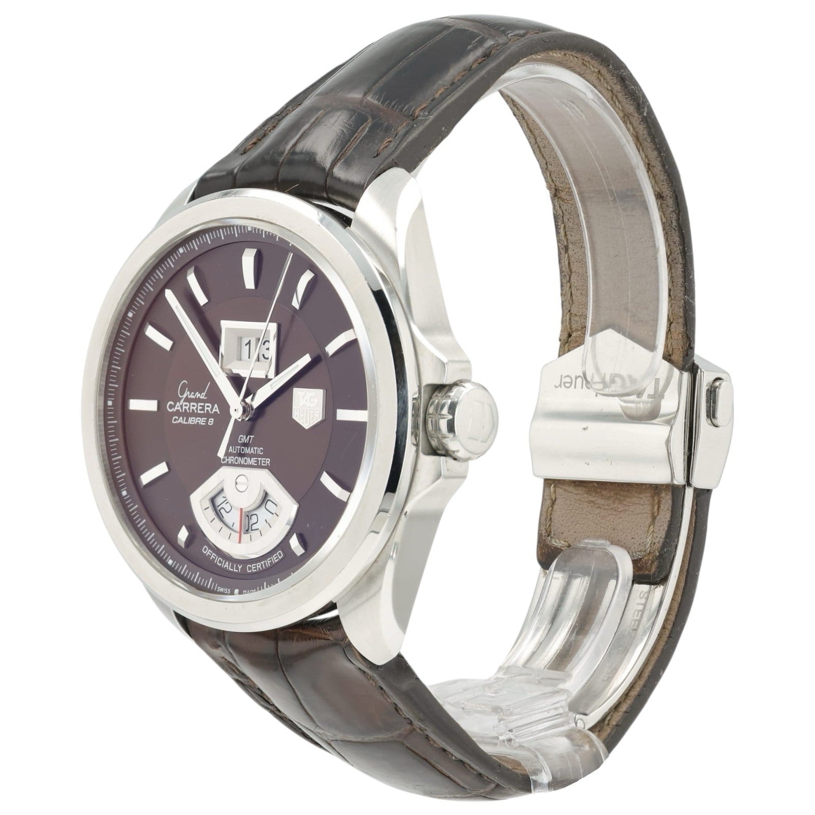 Tag Heuer Grand Carrera Brown Dial Steel 43mm Automatic Men’s Watch WAV5113