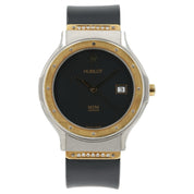 Hublot Classic Black Dial Gold & Steel 35mm Quartz Movement Unisex Watch 1521.1